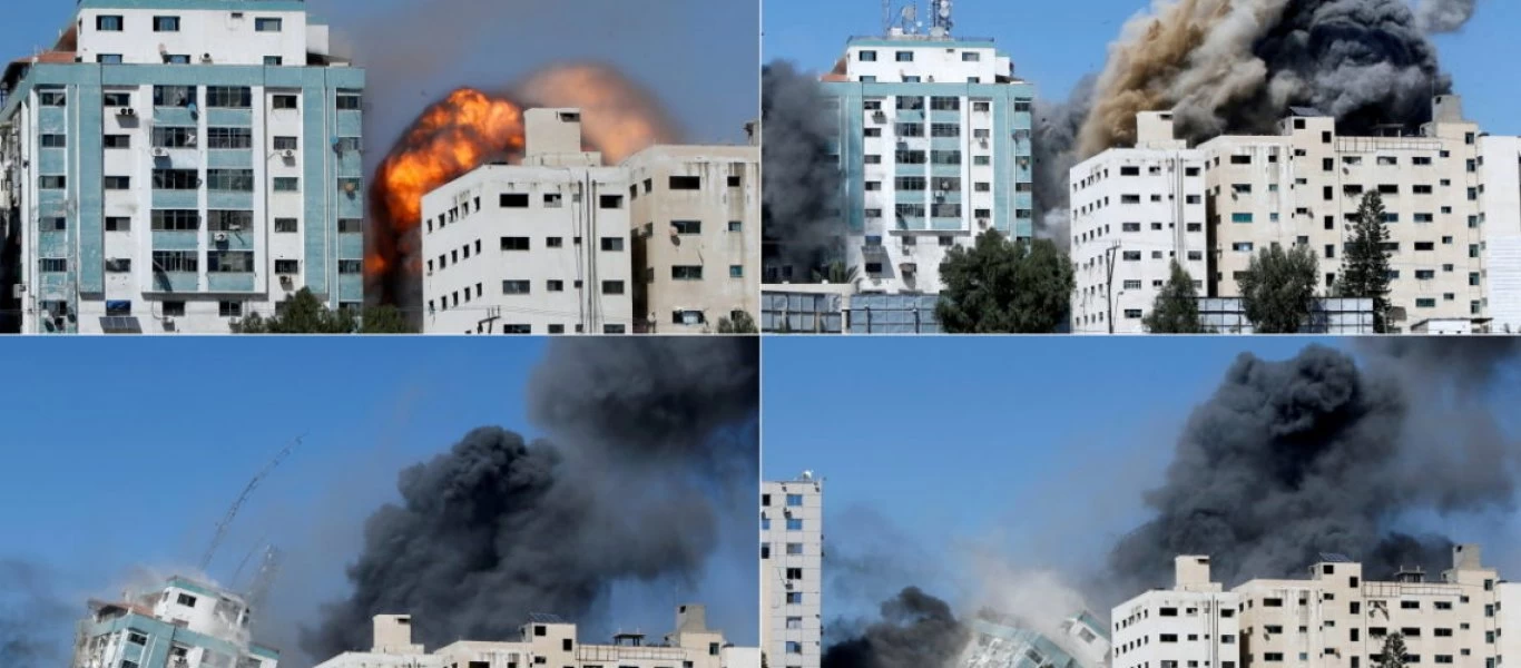 Al-Jazeera: «Έγκλημα πολέμου η καταστροφή των γραφείων μας στη Γάζα»